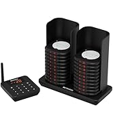 Retekess TD186 Oproepsysteem Restaurant, 600M Restaurant Pager, 20 Pagers, Anti-Kantelontwerp, Vo...