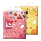 YUCO Eco-Friendly Travel Laundry Detergent Sheets - Liquidless Laundry Sheets Detergent for Travel No Plastic & Hypoallergenic (Berry and Champagne)