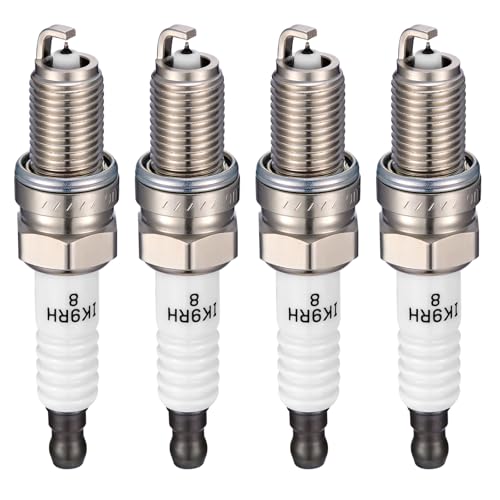 Image of 93618 Iridium Platinum Spark Plugs 4 Pack - Compatible with Jeep Renegade 2015-2018 Compatible with Dodge Dart 2013-2016, Fiat 500 2012-2019, 500X 2016-2018, 500L, 124 Spider, 1.4L Engine