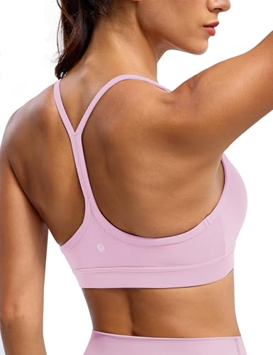 Image of BAYDI Clouduxi Y Back Sports Bra for Women - Padded Racerback Spaghetti Strap Low Impact Workout Yoga Bra, A-C Cups