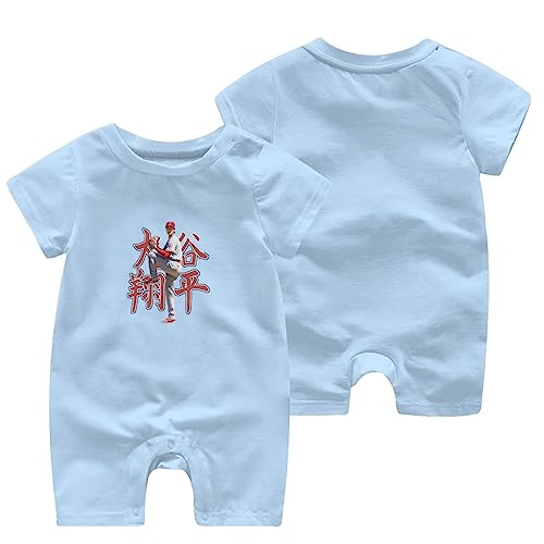Levikllnhx] Angels 大谷翔平 ロンパース 半袖 ベビー服 綿