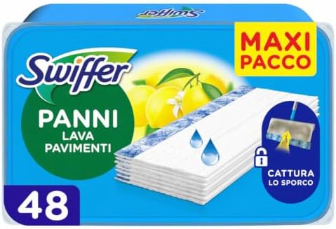 Swiffer Wet Floor Mop - Suitable for All Floors, 48 Wet Wipes