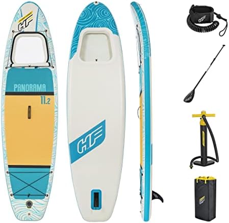 Hydro-Force Inflatable Stand Up Paddle Board | Complete Set with Hand Pump, Travel Bag and Built-in Window, Multiple Sizes