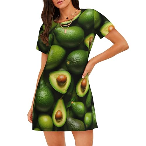 Chemise de nuit respirante anti-transpiration à manches courtes