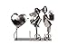 Cute Couple Kissing Wine Bottle Holder by Clever Creations | Premium Metal Design Easily Fits Any Standard Wine Bottle | Wide Stable Base | Stainless Steel