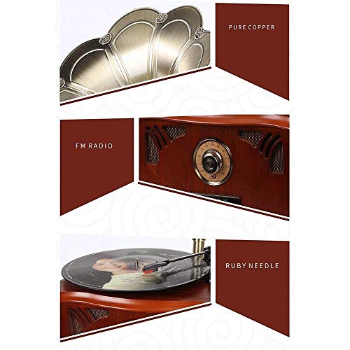 Gramophone Nostalgique Platine Vinyle en Bois Tourne-Disque Vinyle sans Fil Support 3 Types Tourne-Disque Vinyle sans… - Les Beatles, Paul McCartney, John Lennon, RIngo Starr, George Harrison Gramophone Nostalgique Platine Vinyle en Bois Tourne-Disque Vinyle sans Fil Support 3 Types Tourne-Disque Vinyle sans… – Image 7