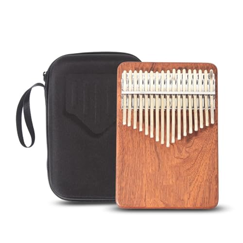 Kalimba Instrument 17tone Rimba Electric Acoustic Thumb Piano Single Board Finger Professional Musical Instrument(17-key Sapele acoustic version)