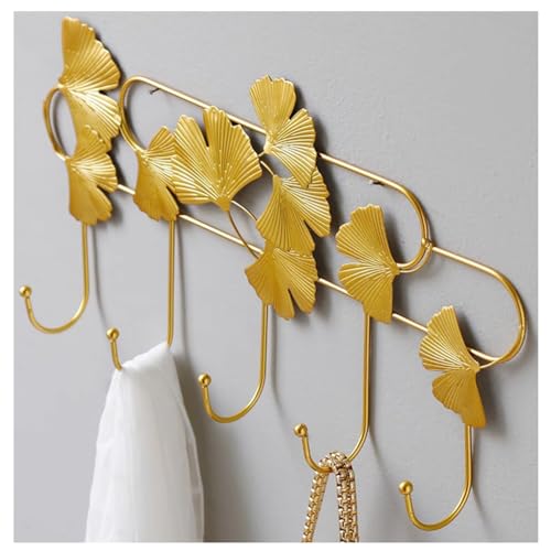 Perchero de pasillo con ganchos para ropas y bolsos de pared 7