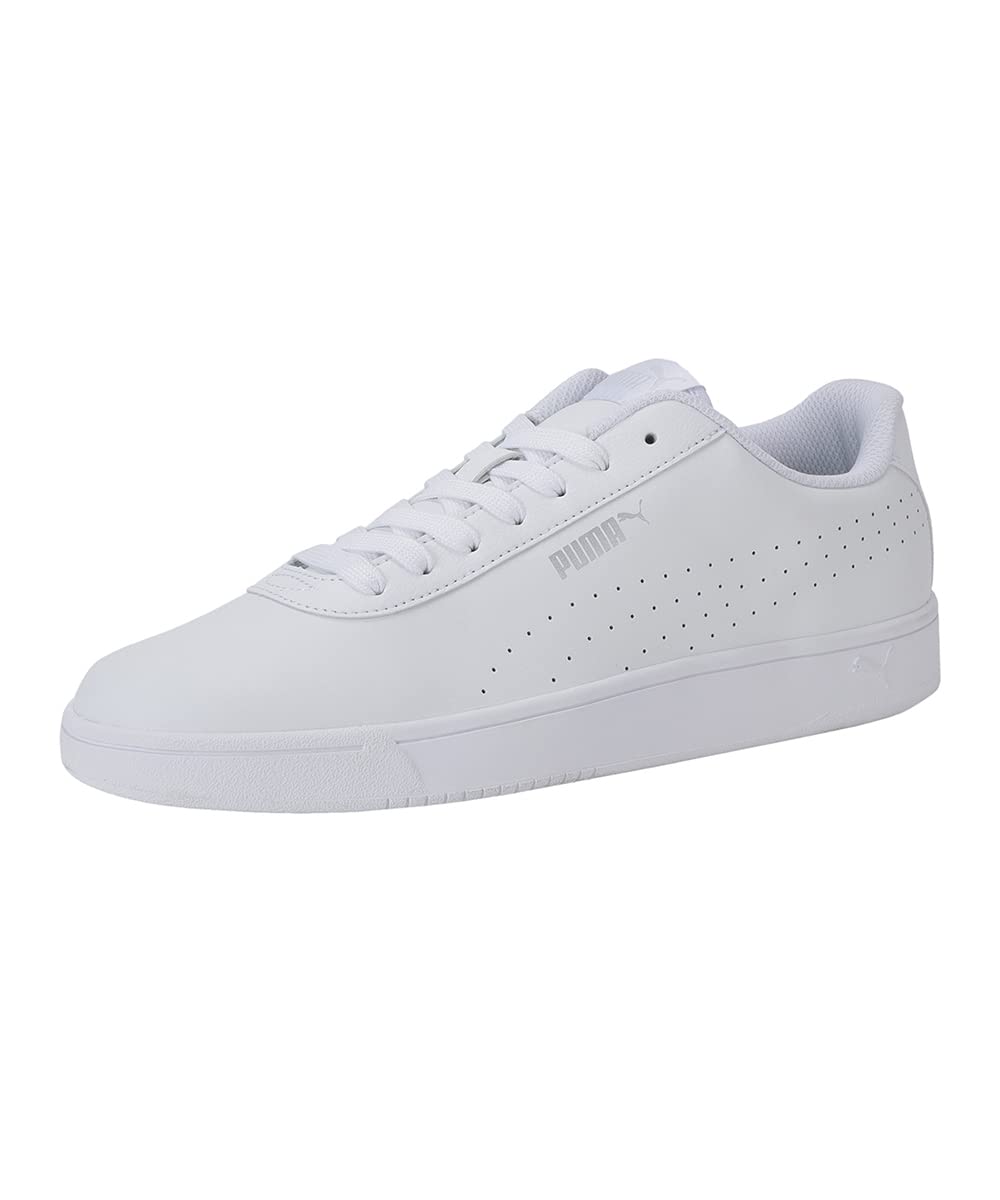 Puma unisex-adult Court Pure Puma White-Puma White-Gray Violet-Puma Silver Sneaker - 8 UK (37476601) (B081QMPKBC) Amazon Price History, Amazon Price Tracker