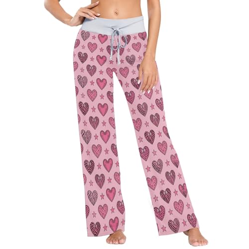 Pyjama pour femme avec pantalon en textile fluide premium - Vêtement de détente luxe taille XS