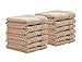 Produktbild iDesign 12er-Set kleine Handtücher, Waschlappen mit gewebter Verzierung aus Baumwolle, weiches Handtuch Set zum Gesicht- und Händewaschen oder für Dusche und Badewanne, beige