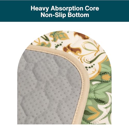 Image of Reusable Dog Pee Pads (2-Pack), Ultra Absorbent & Leakproof, Washable Puppy Training Pads, Non-Slip Backing, 31 inchx36 inch, Sage Tile Pattern (Sage Tile Pattern)