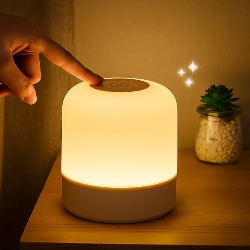 Luminária de Mesa Touch LED Recarregável 3 Níveis de Luz Luz Bran...