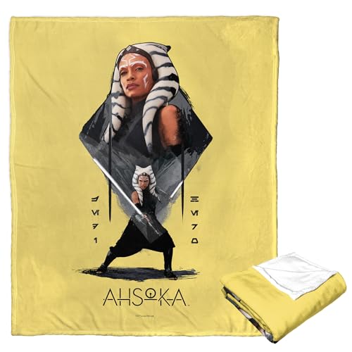 NORTHWEST Star Wars – Ahsoka Silk Touch Überwurfdecke, 127 x 152,4 cm, galaktische Untersuchung