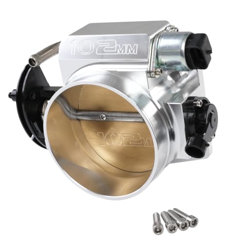 Talynx 102mm Throttle Body Assembly with TPS IAC for GM Gen III LS1 LS2 LS3 LS6 LS7 LSX LS Throttle Body 4 Bolts Silver