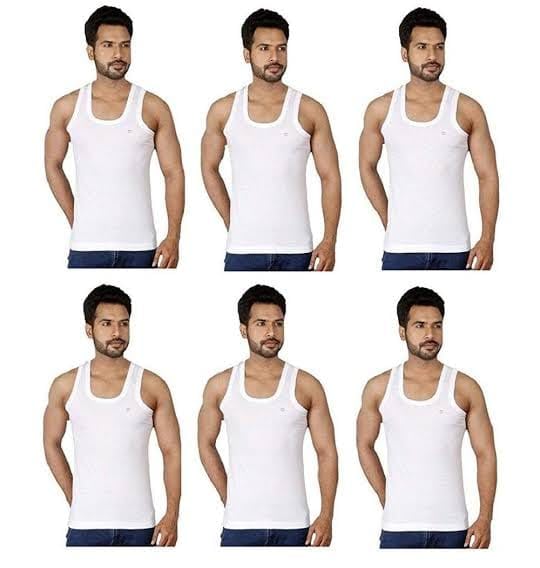 kothari Challenge White Vest, Pure Cotton, Sleeveless, Pack of 6-picture-10