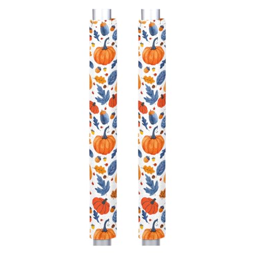 Image of Pardick Refrigerator Door Handle Covers Set of 2, Fall Pumpkin Fridge Handle Covers Appliance Handle Covers Protector for Microwave Oven Stove Dishwasher, Keep Your Kitchen Appliance Clean