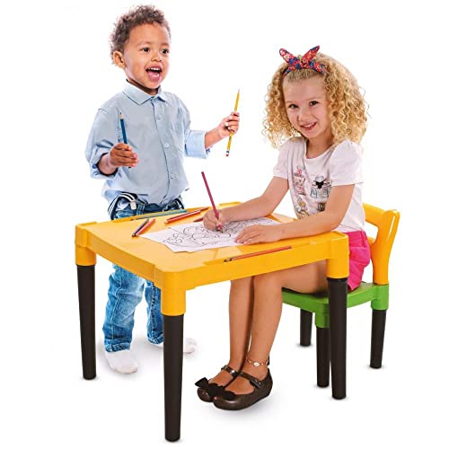 Dismat Mesinha Viva Estudar com Cadeira, 54x53 cm, Multicolor
