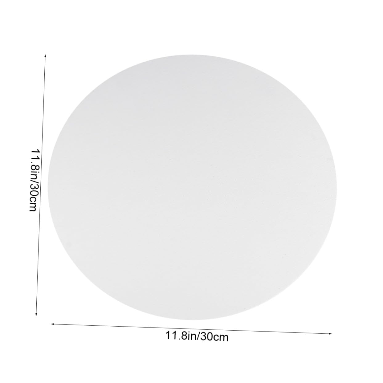Lot de 6 Toiles Rondes Blanches en Toile de Coton Diamètre 30cm Panneaux pour Peinture DIY pour Étudiants et Amateurs D'art