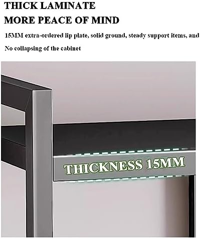 Heavy Duty 4-Tier Metal Shelving Unit on Wheels, Adjustable Height Mobile Utility Cart for Kitchen, Pantry, and Basement Organization