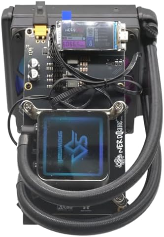 New NerdQaxe++ Hydro Rev 6.1 Miner Upgraded - 6TH/s Bitcoin Miner, 16.5J/TH Efficiency 100W Low Power, 2.4G WiFi & Quiet Open-Source Crypto Machine for BTC Mining, in Stock