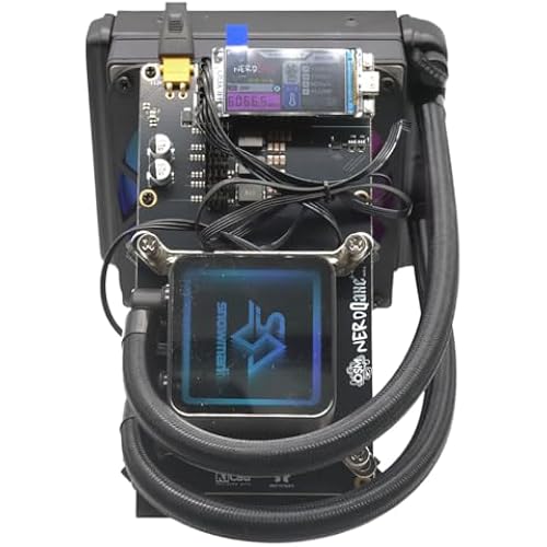New NerdQaxe++ Hydro Rev 6.1 Miner Upgraded - 6TH/s Bitcoin Miner, 16.5J/TH Efficiency 100W Low Power, 2.4G WiFi & Quiet Open-Source Crypto Machine for BTC Mining