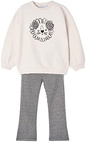 Mayoral 12-04770-085 - Geometric Leggings Set for Girls 5 Years Chickpea