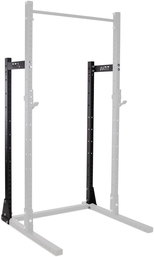 (similar to stock photo)titan fitness t-3 series half rack conversion kit for t-3 series tall or short squat stand, 1,000 lb capacity
