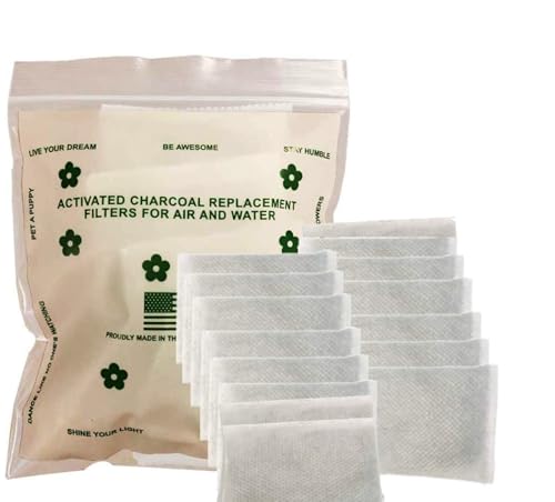 Image of Green Piece Overstuffed - Pack of All Natural Baby Diaper Pail Deodorizer Activated Charcoal Air Purifier - Pack of 15 Double Sized Sachets (24g)