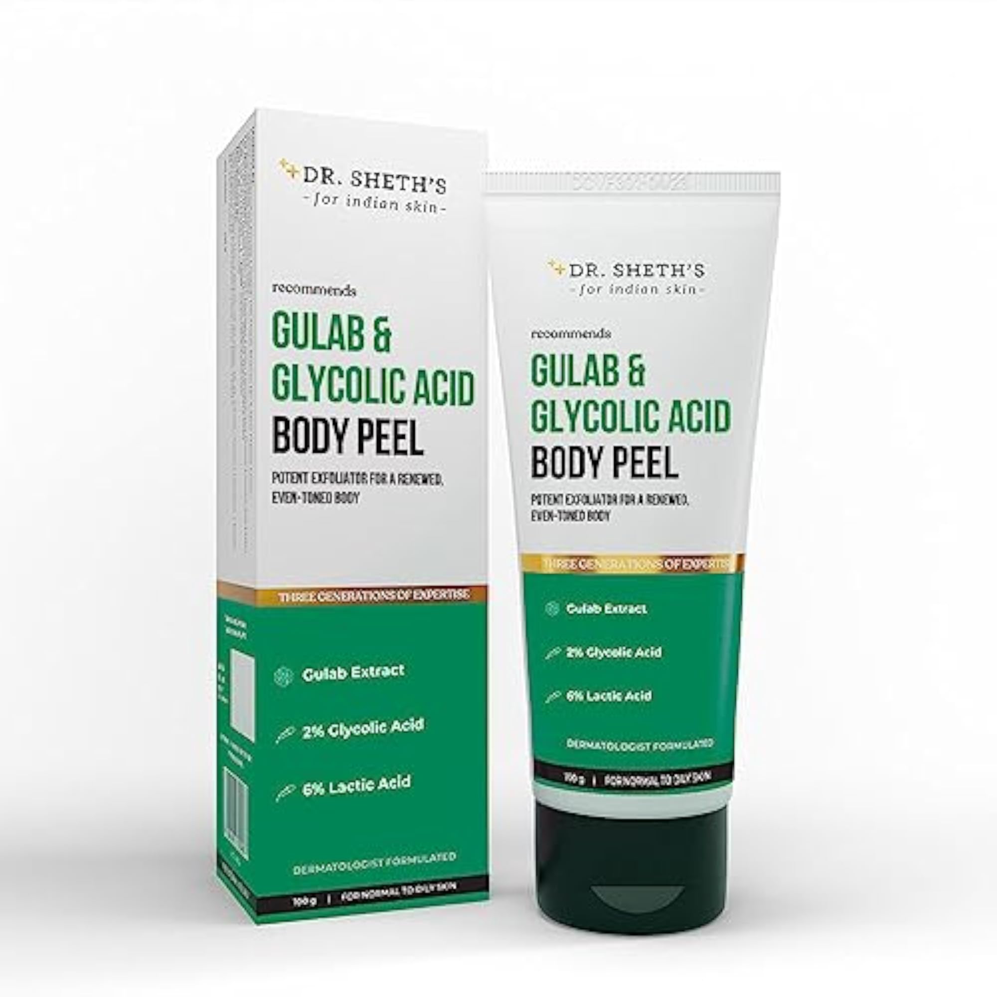 Sheth's Gulab & Glycolic Acid Body Peel, 100 gm