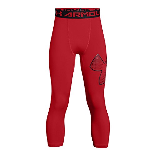 Under Armour Boys Heatgear Armour Logo 3/4 Leggings