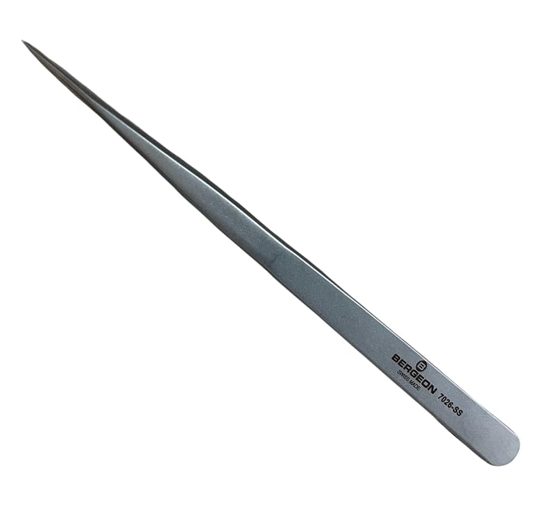 Bergeon 7026-SS antimagnetic Stainless Steel Long tweezer 140mm Watch Tool
