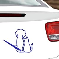 Autocollant Essuie-glace Chien Dessin Animé - Décoration Amusante Pour Pare-brise Arrière Voiture, Adhésif PET Durable