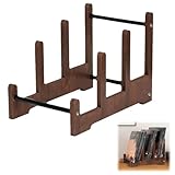 Bocguy Schallplattenständer, Schallplatten Aufbewahrung Holz, Vinyl Halter, CD Halter, Schallplatten Regal, Präsentationsständer CD Halter für CDs, LPs und Schallplatten Deko(A)