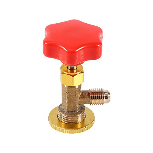 Válvula dispensadora para bote de refrigerante R134a, tipo tapón con rosca hembra M14/1/4, para aire acondicionado automotriz miniatura 2