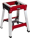Original Einhell saw underframe E-Stand (underframe for mitre saws, X-bracing for stable standing, height-adjustable foot, rugged steel construction)