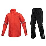 [コミネ] バイク用 レインウエア RK-5433 スタンダードレインウェア Red L
