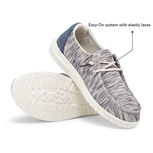 Hey Dude Women's Wendy Sox Light Pink Size 5 | Women’s Shoes | Women’s Lace Up Loafers | Comfortable & Light-Weight #TOP3