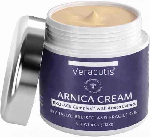 Veracutis Arnica Bruise Cream for Thin Skin - Moisturizing Arnica Cream Vitamin K C and E Skin Renewal 4 Oz