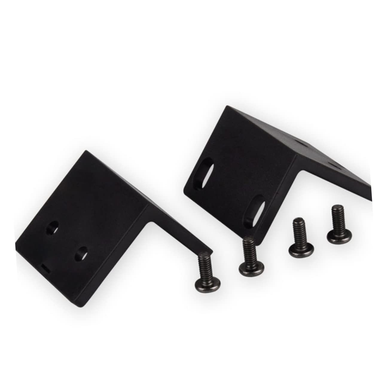 JOINPAYA 2pcs l Shaped Microphone Cabinet Bracket Plastic Desk Acoustics Cabinet Corner Bracket Mounting Corner Brackets for Microphone