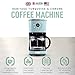 Haden Coffee Machine, 12 Cup Programmable Drip Coffee Maker with Auto Shut-Off Function and Reusable Washable Water Filter, Turquoise & Chrome
