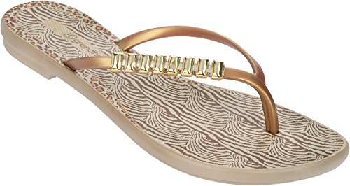 Tongs Grendha Açai Print Or - Couleurs - BEIGE, Tailles - 40