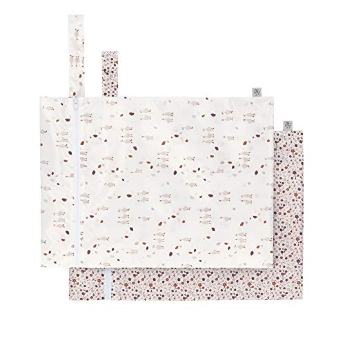 LÄSSIG Nasstasche wiederverwendbar für Kind Baby 2 Stück/Wet Bag Tiny...