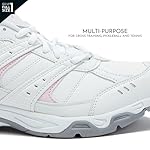 Avia Verge Womens Sneakers - Tennis, Court, Cross Training, or Pickleball Shoes for Women, Classic Black or Walking White Sneakers with Arch Support, Wide Width or Medium - Image 3
