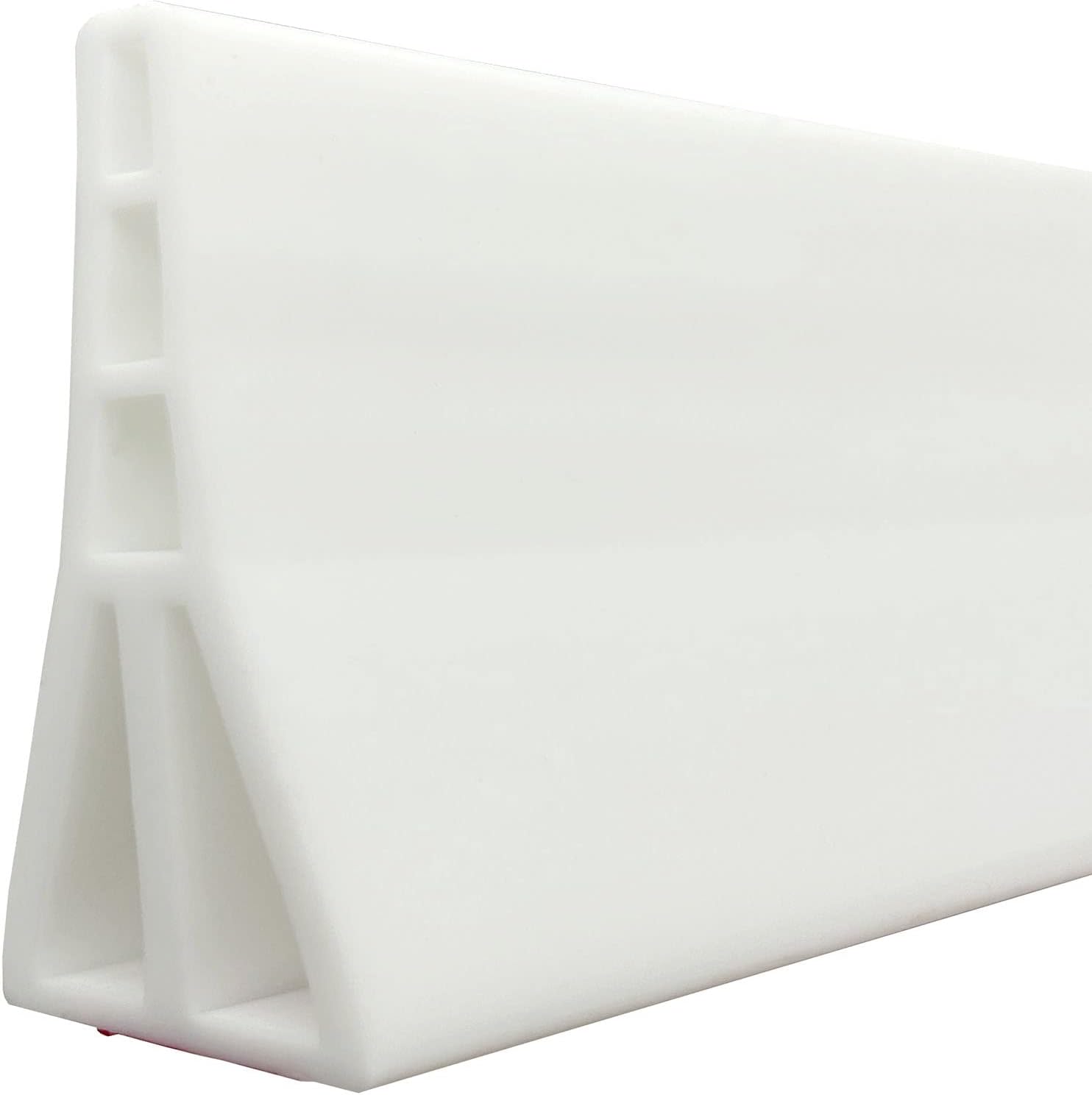 3.5" High Collapsible Shower Threshold Water Dam 67"Shower Water Splash Guard Shower Threshold Barrier Water Stopper To Keep Water In Shower Dry And Wet Bathroom 3.5" High/White 67inch