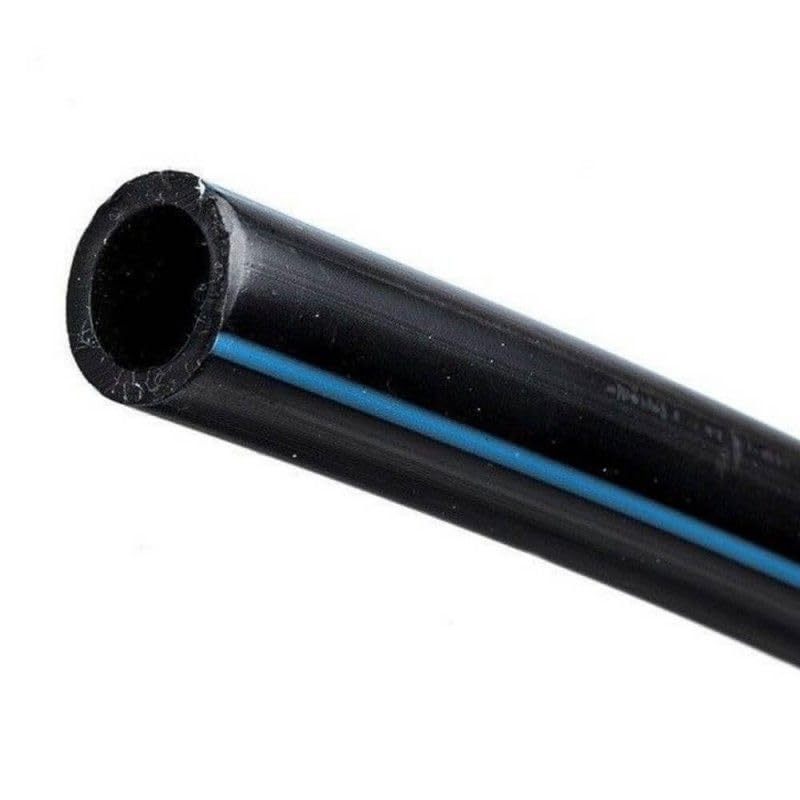 Tubo da 20 mm in polietilene alimentare ad alta densità, pressione massima 25 bar, bobina da 100 metri, colore nero, massima qualità, tubo con certificato AENOR adatto per uso acqua potabile.