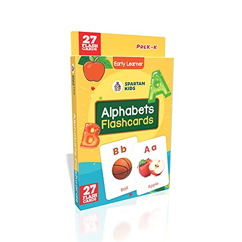 Image of Spartan Kids Flash Cards for Kids (Mega Combo Pack) Numbers, Alphabets, and Vegetables Flash Cards for Kids