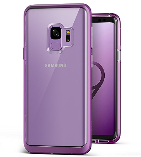 Galaxy S9 Case :: VRS :: Transparent Crystal Thin Cover :: Clear Slim Fit :: Hard Drop Protective Bumper for Samsung Galaxy S9 (Crystal Bumper - Lilac Purple)