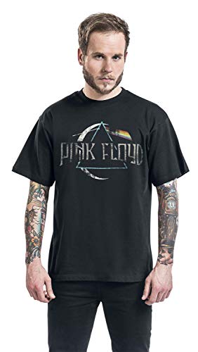 PINK FLOYD Logo Homme T-Shirt Manches Courtes Noir Regular/Coupe Standard - Les Beatles, Paul McCartney, John Lennon, RIngo Starr, George Harrison PINK FLOYD Logo Homme T-Shirt Manches Courtes Noir Regular/Coupe Standard – Image 5