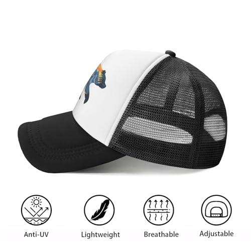 Boys' Bear Mountain Trucker Mesh Hat for Youth Toddler, Snapback Adjustable Baseball Cap for Boys and Girls2